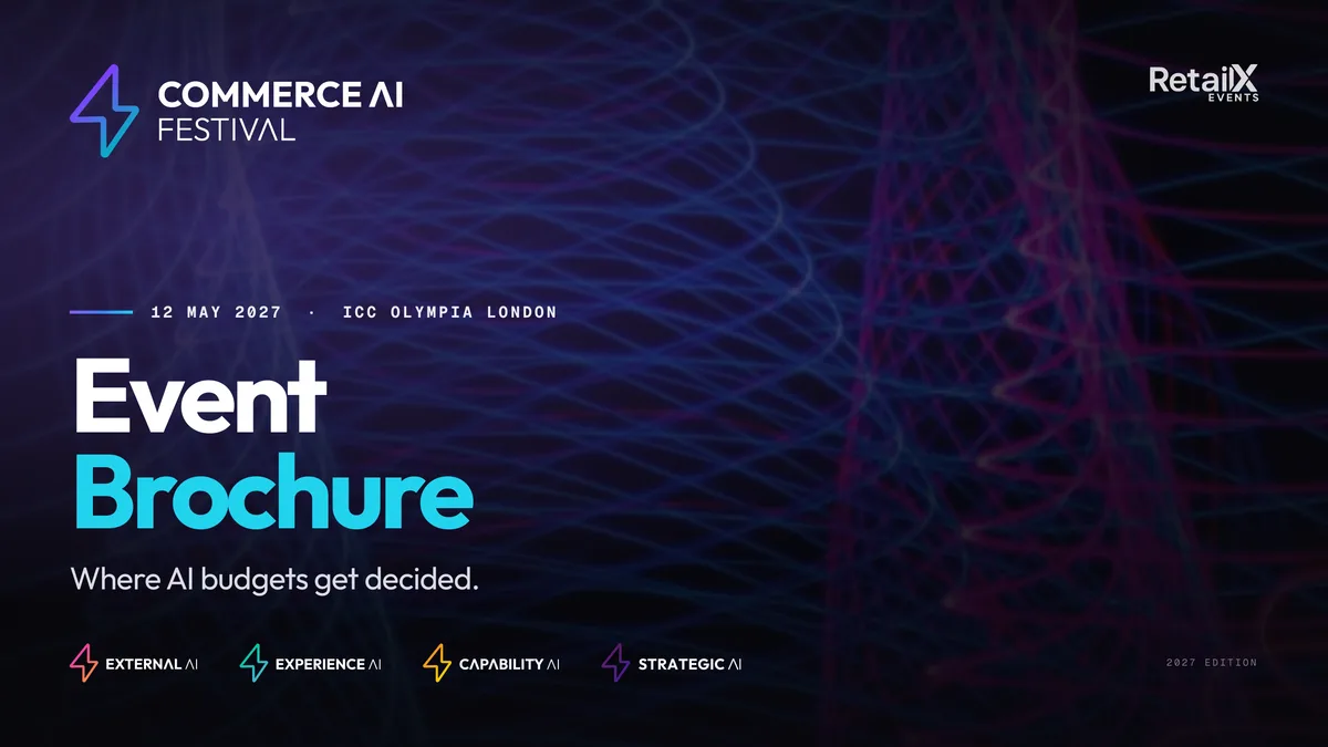 Front cover of the Commerce AI Festival 2027 Event Brochure