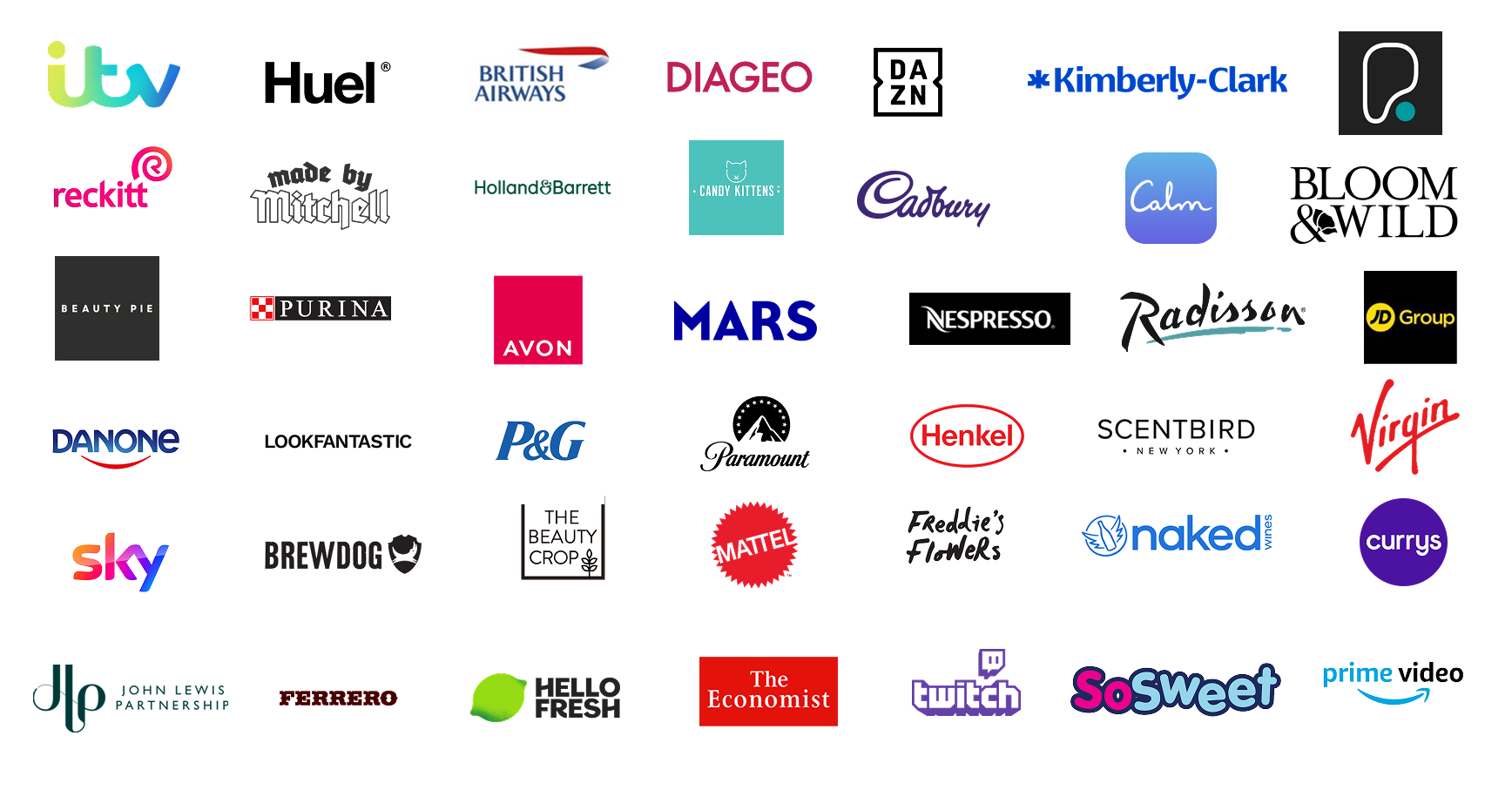 Retailer logos
